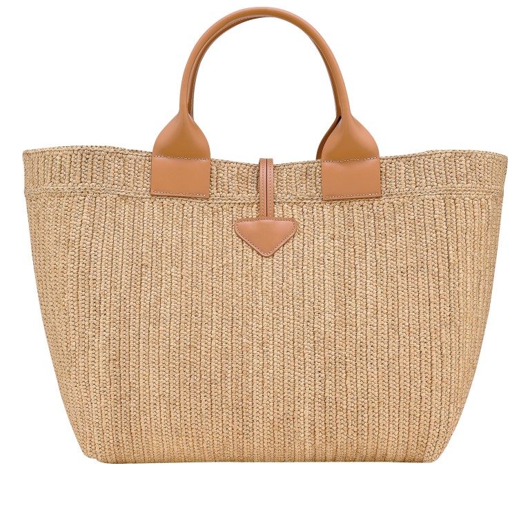 Korbtasche Roseau Raphia Shopper L Vegetal, Farbe: cognac, Marke: Longchamp, EAN: 3597922899227, Abmessungen in cm: 34x29x17, Bild 3 von 5