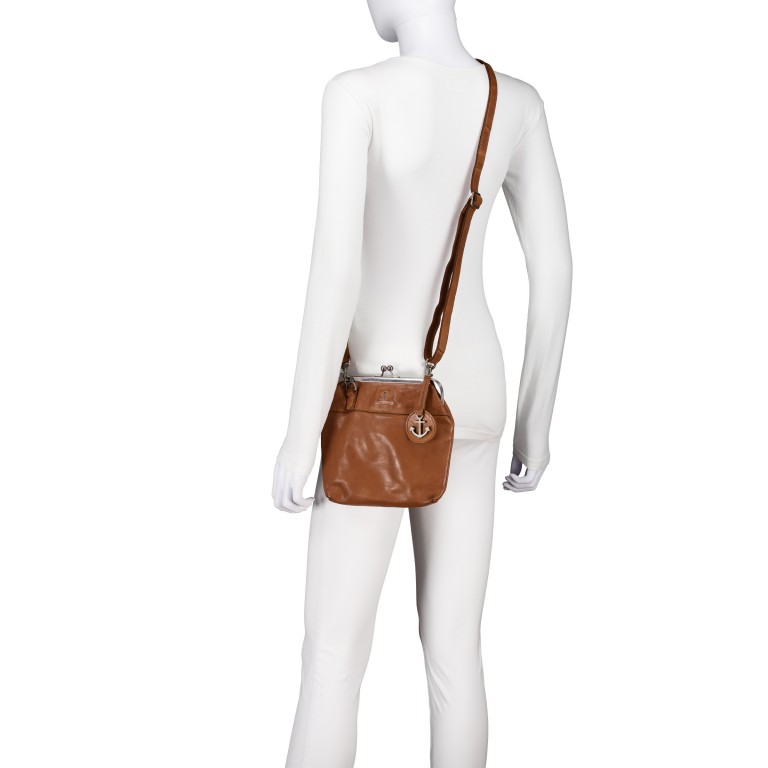 Umhängetasche Anchor-Love Rosalie B3-7840 Charming Cognac, Farbe: cognac, Marke: Harbour 2nd, EAN: 4046478037786, Abmessungen in cm: 19x18x3.5, Bild 5 von 6
