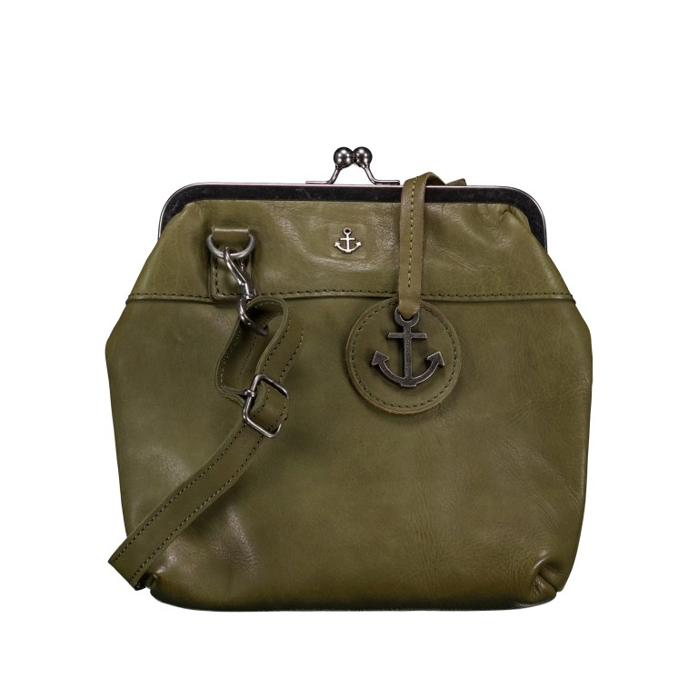 Umhängetasche Anchor-Love Rosalie B3-7840 Olive Green, Farbe: grün/oliv, Marke: Harbour 2nd, EAN: 4046478037830, Abmessungen in cm: 19x18x3.5, Bild 1 von 6