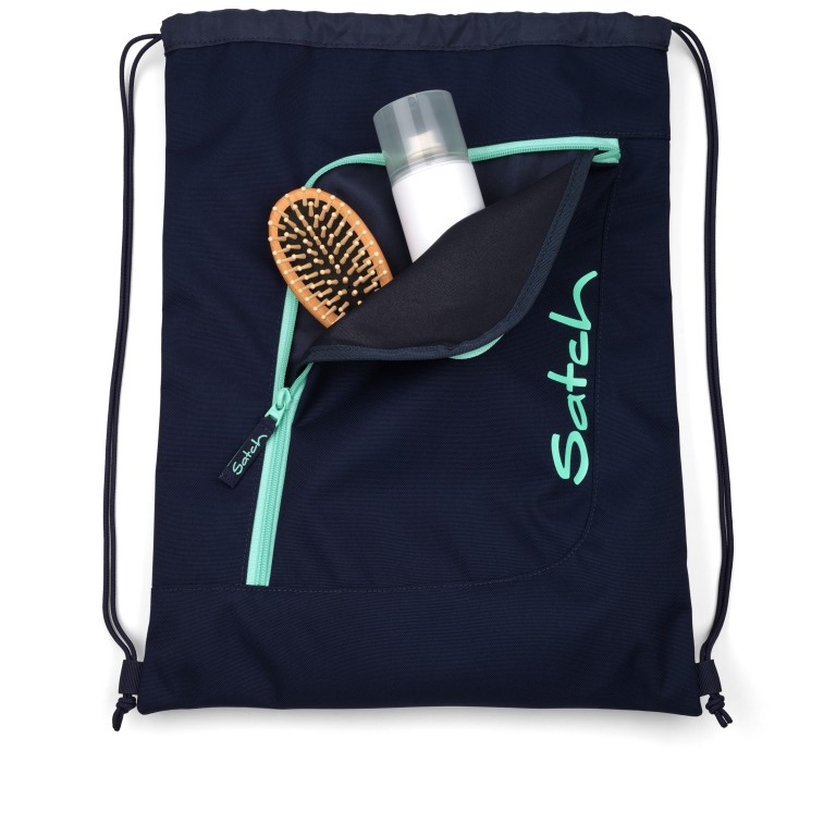 Sportbeutel Ocean Mint, Farbe: blau/petrol, Marke: Satch, EAN: 4057081224197, Abmessungen in cm: 33x44x1, Bild 2 von 4