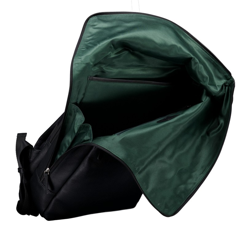 Rucksack Frankfurt Courier Backpack Black, Farbe: schwarz, Marke: Jost, EAN: 4025307809220, Abmessungen in cm: 30x44x14.5, Bild 6 von 6