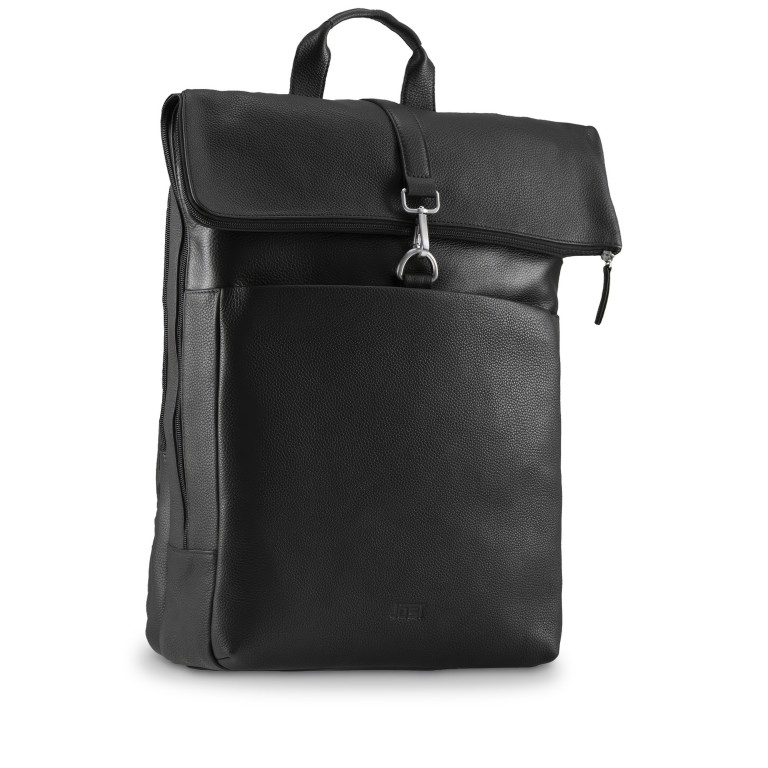 Rucksack Frankfurt Courier Backpack Black, Farbe: schwarz, Marke: Jost, EAN: 4025307809220, Abmessungen in cm: 30x44x14.5, Bild 2 von 6