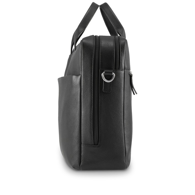 Aktentasche Frankfurt Business Bag 2 Compartments Black, Farbe: schwarz, Marke: Jost, EAN: 4025307809244, Abmessungen in cm: 40x30.5x12, Bild 3 von 8