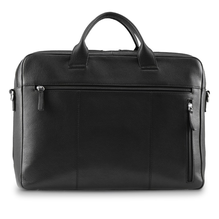 Aktentasche Frankfurt Business Bag 2 Compartments Black, Farbe: schwarz, Marke: Jost, EAN: 4025307809244, Abmessungen in cm: 40x30.5x12, Bild 4 von 8