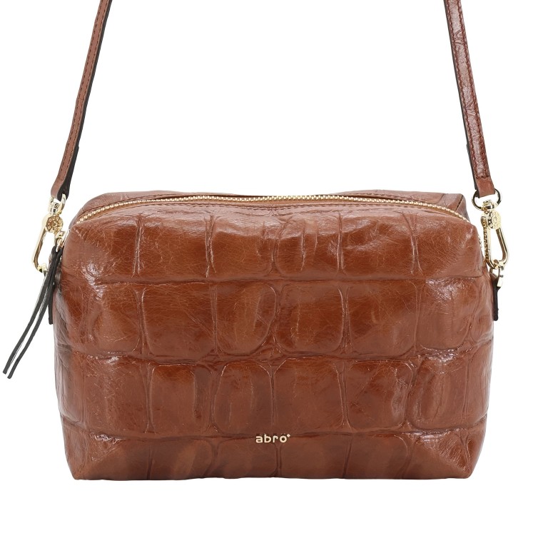 Umhängetasche Maxi Cocco Kaia Caramel Cognac, Farbe: cognac, Marke: Abro, EAN: 4067278882123, Abmessungen in cm: 22x15x7, Bild 8 von 8