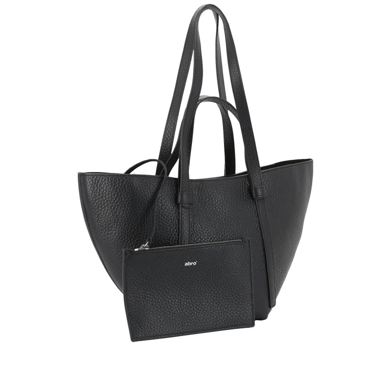 Shopper Cosmo M Tekla Black Nickel, Farbe: schwarz, Marke: Abro, EAN: 4067278855738, Abmessungen in cm: 46x22x15, Bild 4 von 8