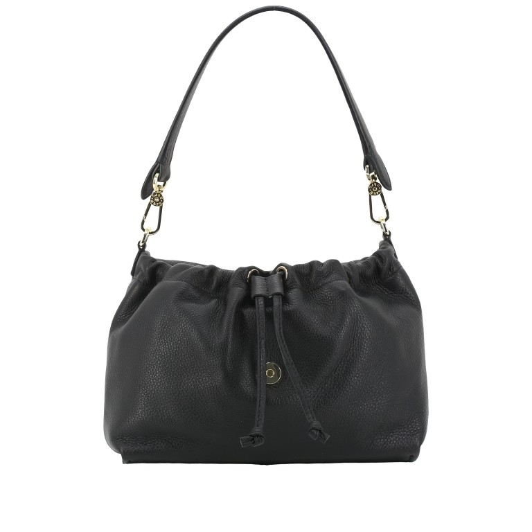 Umhängetasche Temi Shoulder Bag Medium Dalia Black Gold, Farbe: schwarz, Marke: Abro, EAN: 4067278850771, Abmessungen in cm: 31x23x10, Bild 8 von 9