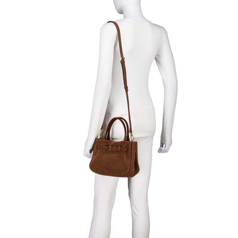 Tasche Jill Handbag Wood, Farbe: braun, Marke: Abro, EAN: 4067278845098, Abmessungen in cm: 24x18x8, Bild 6 von 8