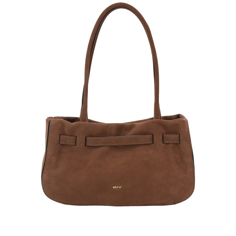 Shopper Jill Shoulderbag Suede Wood, Farbe: braun, Marke: Abro, EAN: 4067278845081, Abmessungen in cm: 32x20x10, Bild 4 von 6
