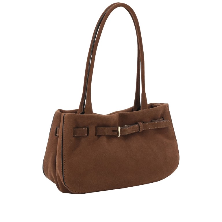 Shopper Jill Shoulderbag Suede Wood, Farbe: braun, Marke: Abro, EAN: 4067278845081, Abmessungen in cm: 32x20x10, Bild 2 von 6