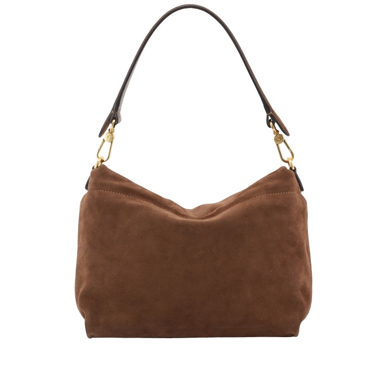 Umhängetasche Temi Shoulder Bag Medium Suede Wood, Farbe: braun, Marke: Abro, EAN: 4067278845265, Abmessungen in cm: 31x23x10, Bild 3 von 8