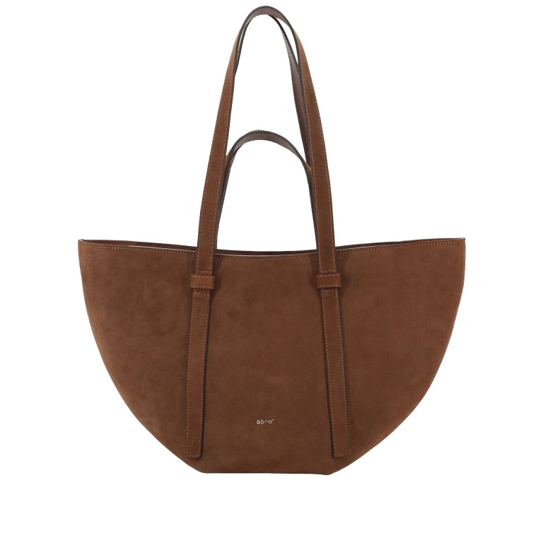 Shopper Cosmo M Suede Wood, Farbe: braun, Marke: Abro, EAN: 4067278855943, Abmessungen in cm: 46x22x15, Bild 1 von 8