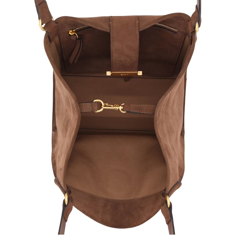 Shopper Temi Suede Wood, Farbe: braun, Marke: Abro, EAN: 4067278882253, Abmessungen in cm: 48x25x12, Bild 9 von 9