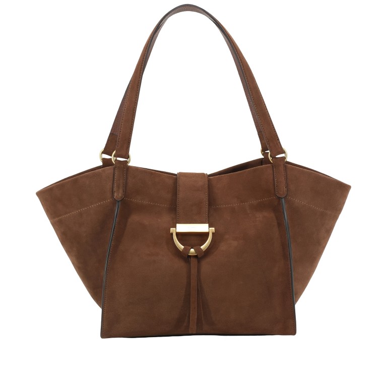 Shopper Temi Suede Wood, Farbe: braun, Marke: Abro, EAN: 4067278882253, Abmessungen in cm: 48x25x12, Bild 1 von 9