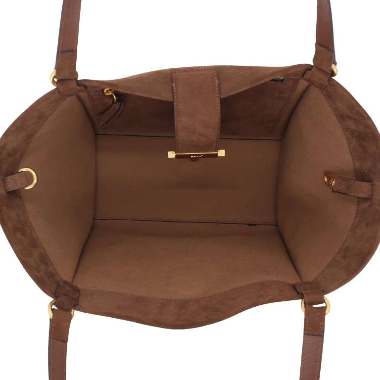 Shopper Temi Suede Wood, Farbe: braun, Marke: Abro, EAN: 4067278882253, Abmessungen in cm: 48x25x12, Bild 8 von 9