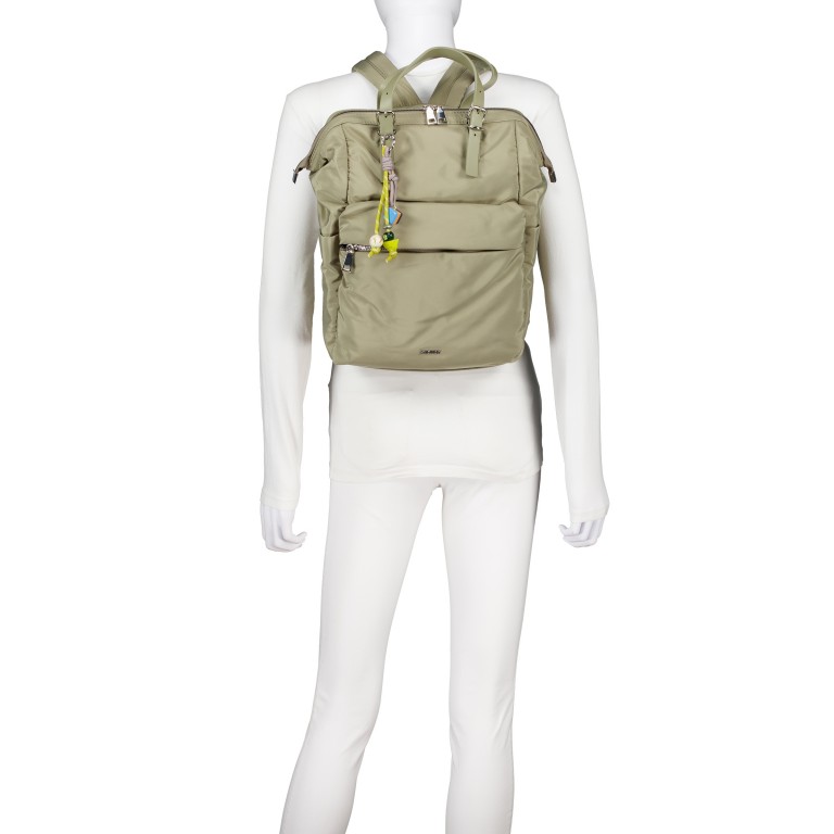 Rucksack Sissy 17255 mit Laptopfach 15 Zoll Khaki, Farbe: taupe/khaki, Marke: Suri Frey, EAN: 4056185245121, Abmessungen in cm: 38x39x15, Bild 4 von 6