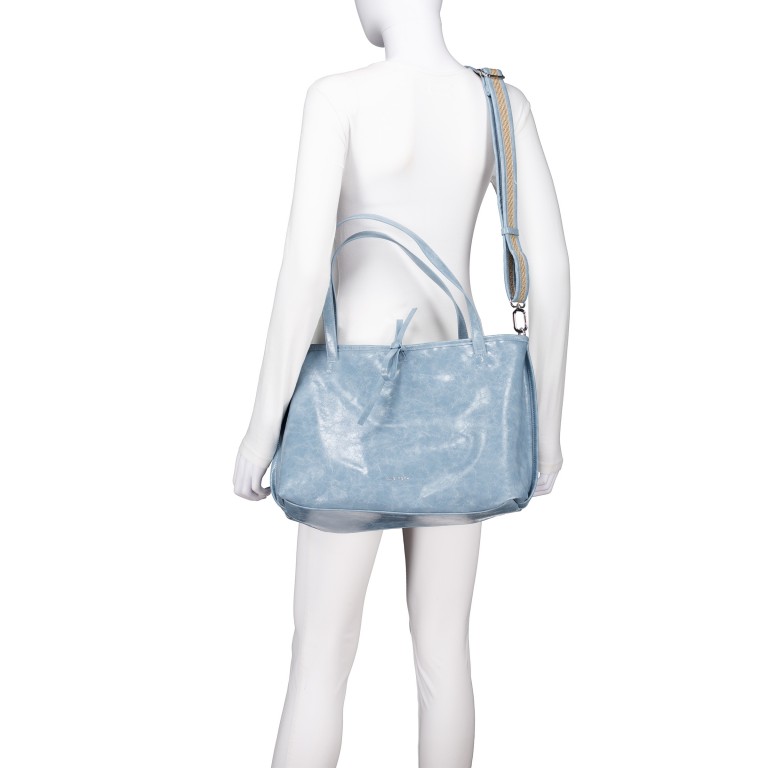 Shopper Fany 17121 mit Wendefunktion Lightblue, Farbe: blau/petrol, Marke: Suri Frey, EAN: 4056185242816, Abmessungen in cm: 45x28x15, Bild 7 von 8