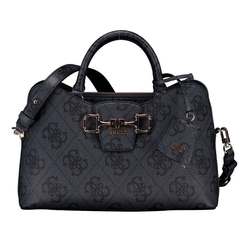 Handtasche Janie 4G-Logo Coal, Farbe: anthrazit, Marke: Guess, EAN: 0198659053543, Abmessungen in cm: 32x21x10.3, Bild 1 von 6