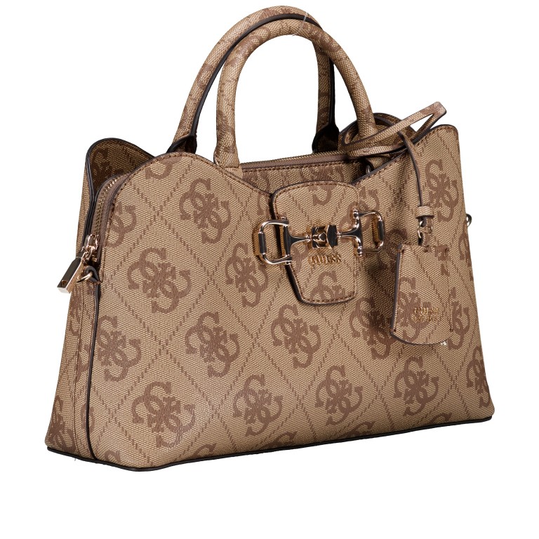 Handtasche Janie 4G-Logo Latte, Farbe: braun, Marke: Guess, EAN: 0198659053550, Abmessungen in cm: 32x21x10.3, Bild 2 von 6