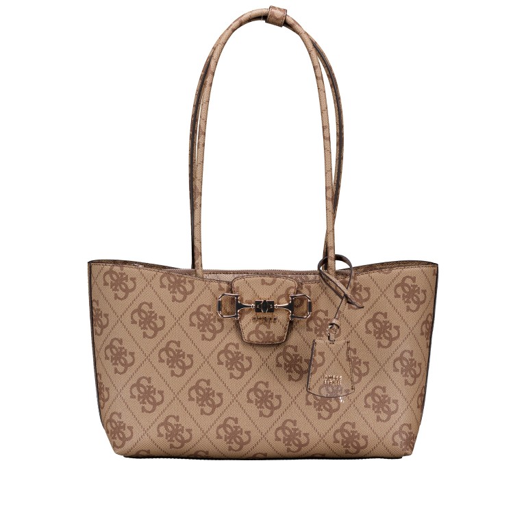 Shopper Janie 4G-Logo Latte, Farbe: braun, Marke: Guess, EAN: 0198659053635, Abmessungen in cm: 35x23.5x10, Bild 1 von 5