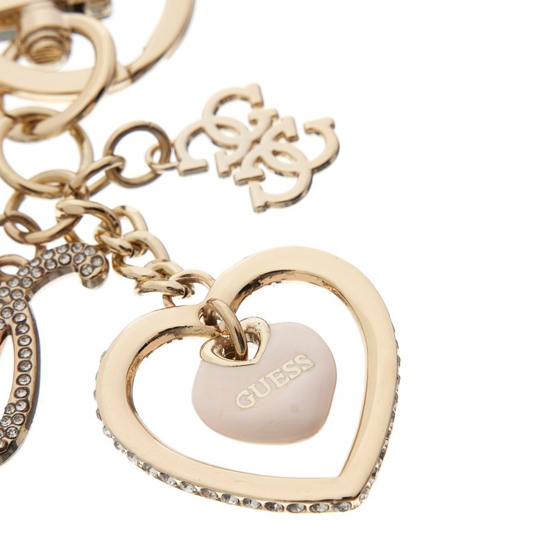 Schlüsselanhänger Gold, Farbe: metallic, Marke: Guess, EAN: 7625826035000, Abmessungen in cm: 3.5x12.5x1, Bild 3 von 3