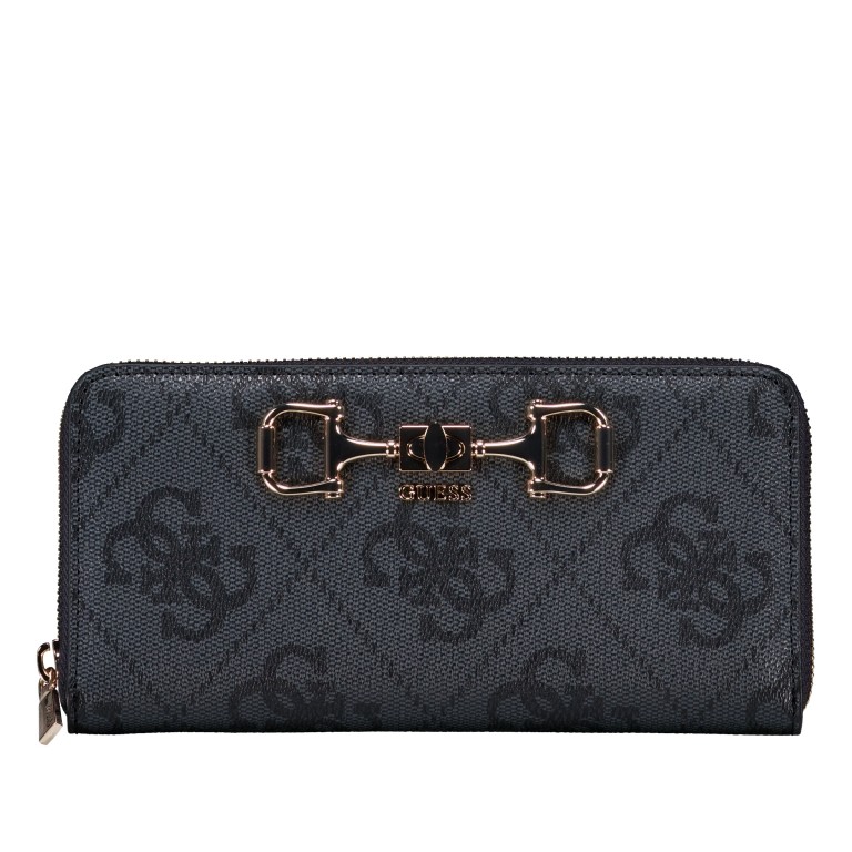 Geldbörse Janie 4G-Logo Coal, Farbe: anthrazit, Marke: Guess, EAN: 0198659053581, Abmessungen in cm: 20.5x10x2.5, Bild 1 von 4