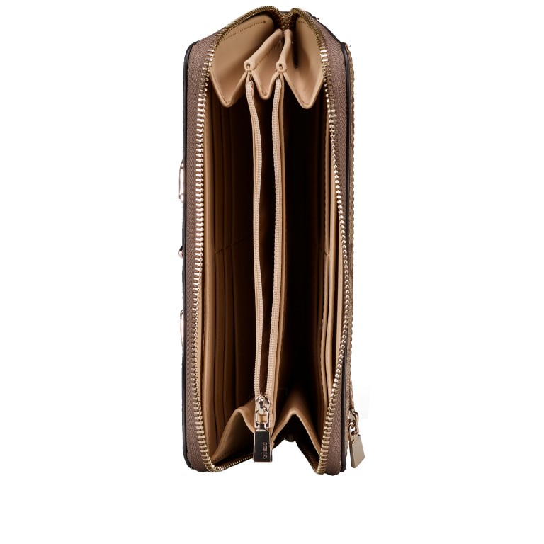 Geldbörse Janie 4G-Logo Latte, Farbe: braun, Marke: Guess, EAN: 0198659053598, Abmessungen in cm: 20.5x10x2.5, Bild 4 von 4