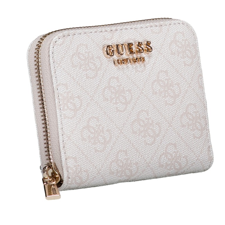 Geldbörse Laurel II 4G-Logo Bone, Farbe: beige, Marke: Guess, EAN: 0198659049980, Abmessungen in cm: 11x9.5x2, Bild 2 von 4
