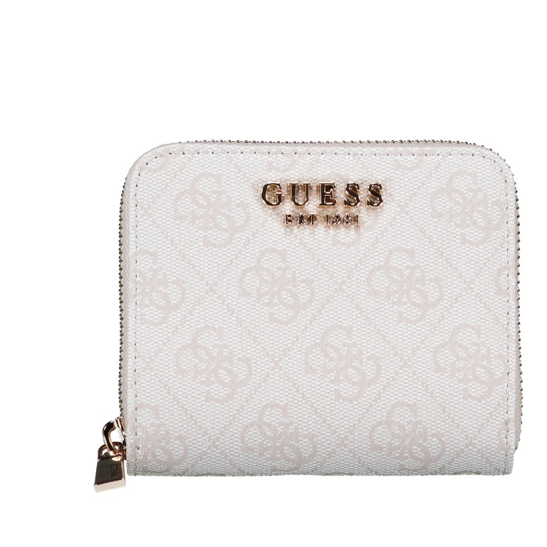 Geldbörse Laurel II 4G-Logo Bone, Farbe: beige, Marke: Guess, EAN: 0198659049980, Abmessungen in cm: 11x9.5x2, Bild 1 von 4