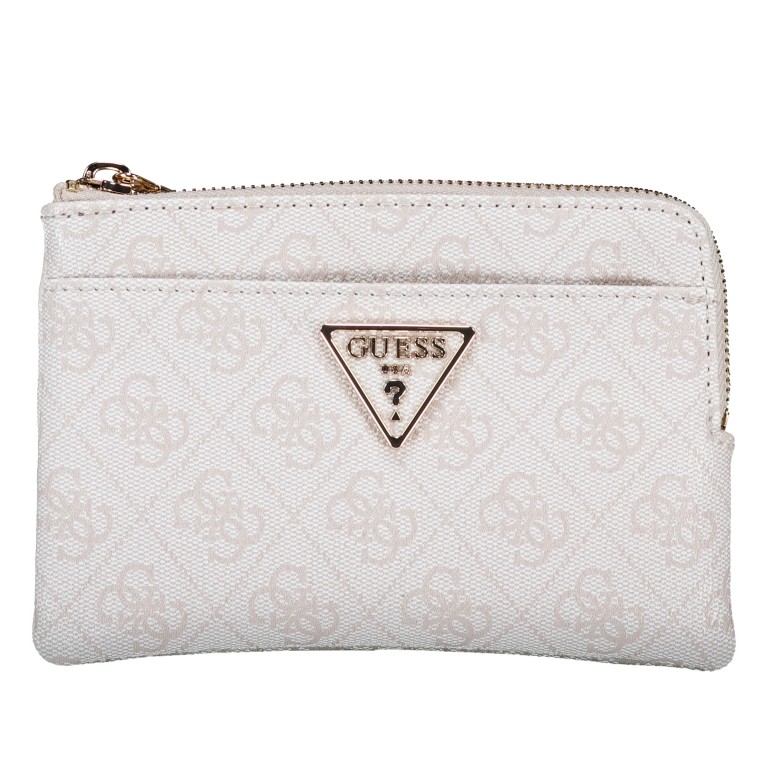 Schlüsseletui / Geldbörse Laurel II 4G-Logo Bone, Farbe: beige, Marke: Guess, EAN: 0198659050368, Abmessungen in cm: 16.5x11.5x2, Bild 2 von 5