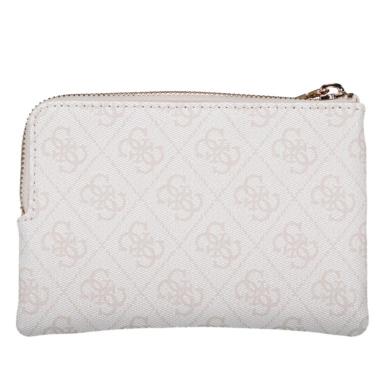 Schlüsseletui / Geldbörse Laurel II 4G-Logo Bone, Farbe: beige, Marke: Guess, EAN: 0198659050368, Abmessungen in cm: 16.5x11.5x2, Bild 4 von 5