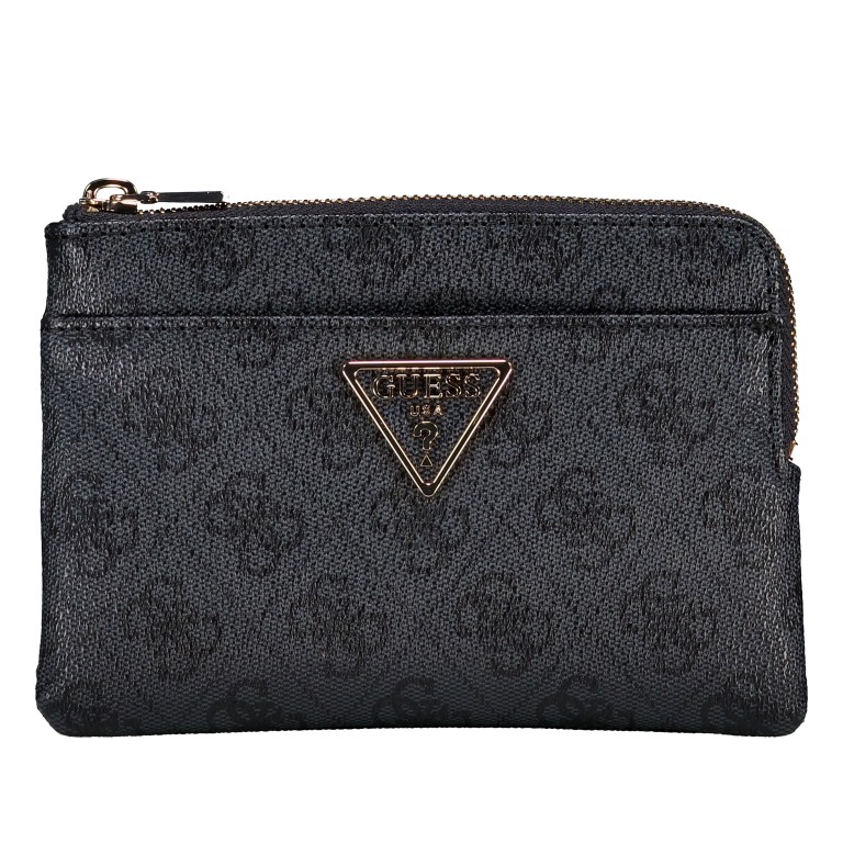 Schlüsseletui / Geldbörse Laurel II 4G-Logo Coal, Farbe: anthrazit, Marke: Guess, EAN: 0198659050375, Abmessungen in cm: 16.5x11.5x2, Bild 2 von 5
