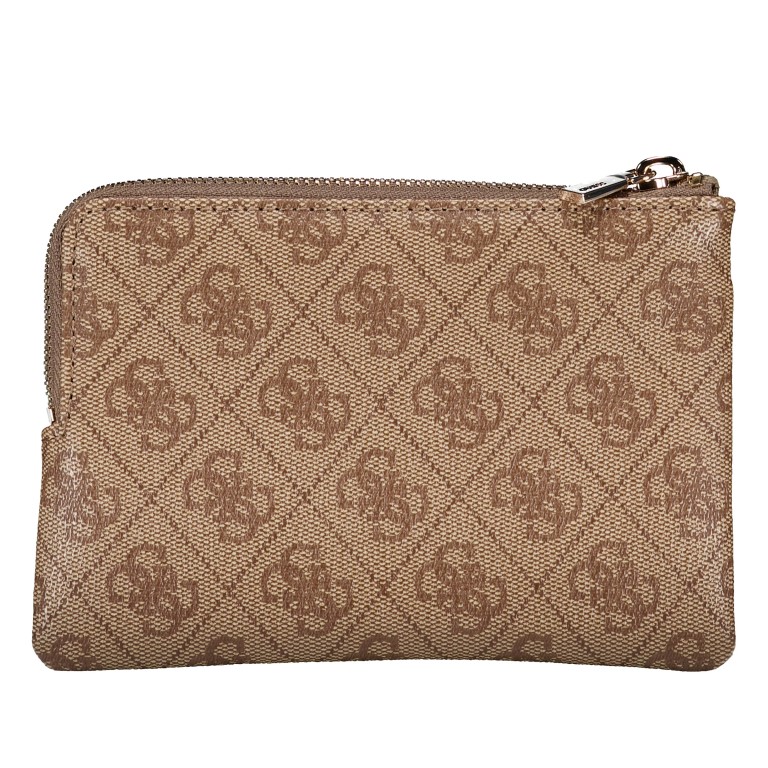 Schlüsseletui / Geldbörse Laurel II 4G-Logo Latte, Farbe: braun, Marke: Guess, EAN: 0198659050382, Abmessungen in cm: 16.5x11.5x2, Bild 4 von 5