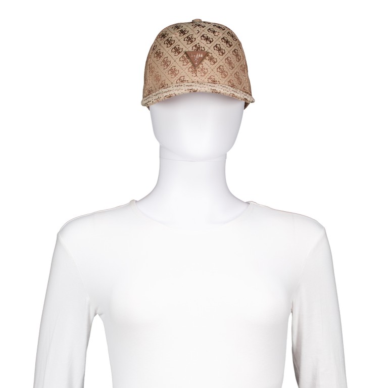 Cap Katya 4G-Logo Größe verstellbar Latte, Farbe: braun, Marke: Guess, EAN: 7628907309106, Bild 4 von 4