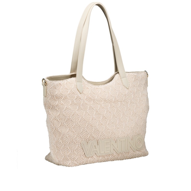 Shopper Courmayeur mit zwei Schulterriemen Ecru, Farbe: beige, Marke: Valentino Bags, EAN: 8051941105653, Abmessungen in cm: 33x32x14.5, Bild 3 von 8