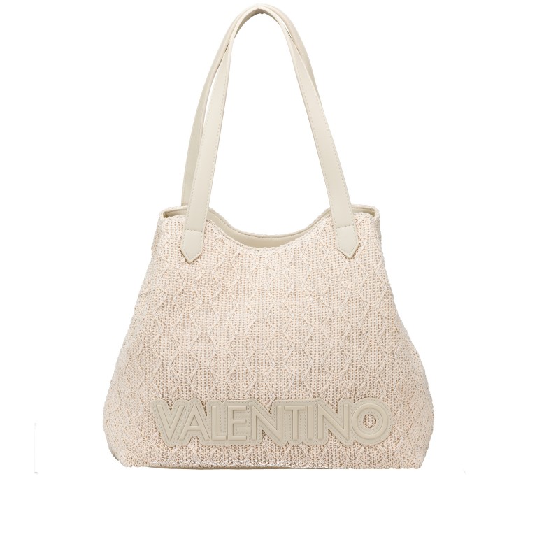 Shopper Courmayeur mit zwei Schulterriemen Ecru, Farbe: beige, Marke: Valentino Bags, EAN: 8051941105653, Abmessungen in cm: 33x32x14.5, Bild 2 von 8