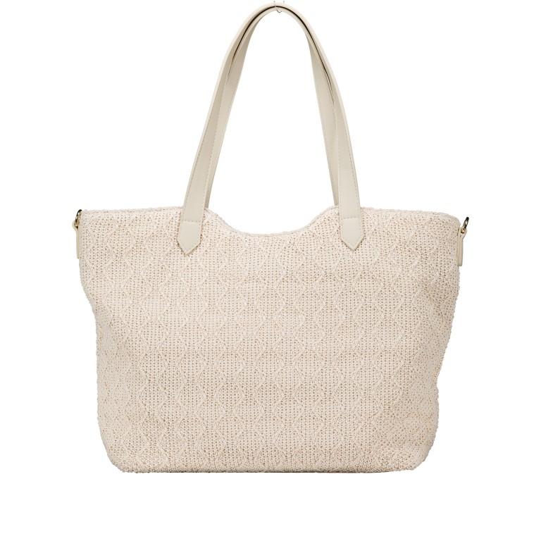 Shopper Courmayeur mit zwei Schulterriemen Ecru, Farbe: beige, Marke: Valentino Bags, EAN: 8051941105653, Abmessungen in cm: 33x32x14.5, Bild 4 von 8
