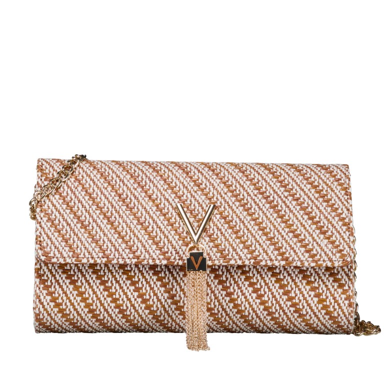 Umhängetasche / Clutch Divina Summer Cuoio Multicolor, Farbe: cognac, Marke: Valentino Bags, EAN: 8051941109750, Abmessungen in cm: 26.5x15.5x7, Bild 1 von 6