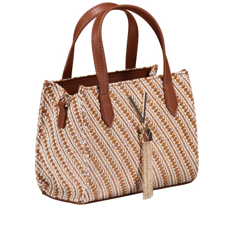Handtasche Divina Summer S Cuoio Multicolor, Farbe: cognac, Marke: Valentino Bags, EAN: 8051941109835, Abmessungen in cm: 20x16x10.5, Bild 2 von 7