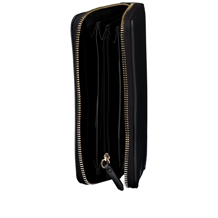 Geldbörse Ebe Nero, Farbe: schwarz, Marke: Valentino Bags, EAN: 8051941103338, Abmessungen in cm: 19.2x10.5x2.7, Bild 4 von 4