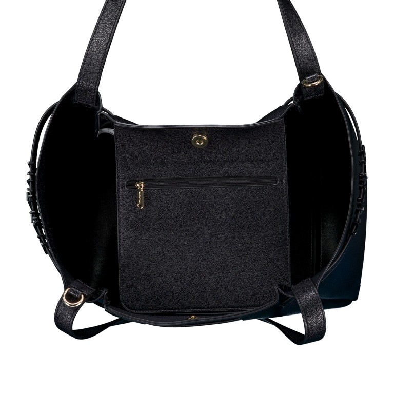 Shopper Medea mit herausnehmbarer Tasche Nero, Farbe: schwarz, Marke: Valentino Bags, EAN: 8051941106537, Abmessungen in cm: 33x27.5x17.5, Bild 9 von 9