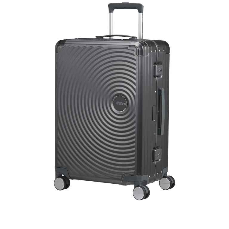 Koffer Soundbox 4-Rollen 68 cm Brushed Anthracite, Farbe: anthrazit, Marke: American Tourister, EAN: 5400520394187, Abmessungen in cm: 47x68x29, Bild 2 von 14