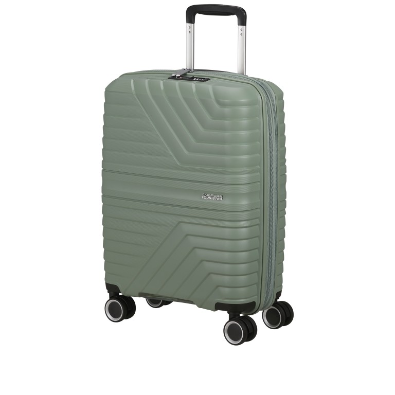 Koffer Flytwist Spinner 55 erweiterbar Botanic Green, Farbe: grün/oliv, Marke: American Tourister, EAN: 5400520349255, Abmessungen in cm: 40x55x20, Bild 3 von 15