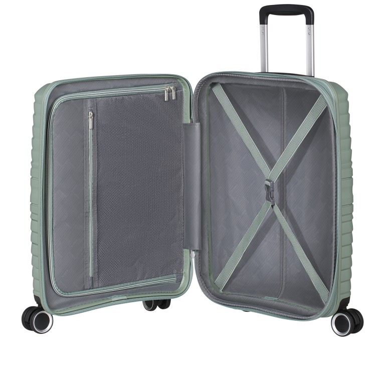 Koffer Flytwist Spinner 55 erweiterbar Botanic Green, Farbe: grün/oliv, Marke: American Tourister, EAN: 5400520349255, Abmessungen in cm: 40x55x20, Bild 9 von 15