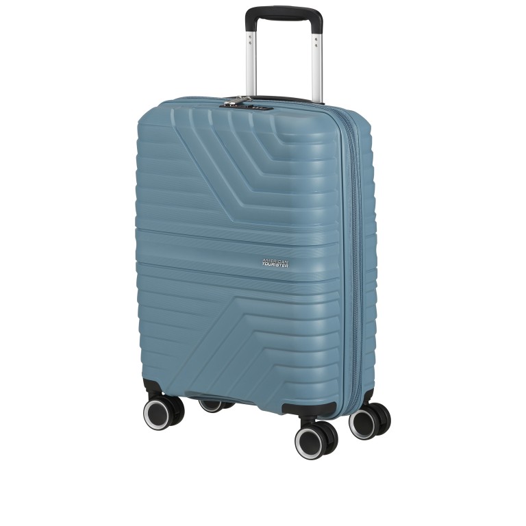 Koffer Flytwist Spinner 55 erweiterbar Storm Blue, Farbe: blau/petrol, Marke: American Tourister, EAN: 5400520329394, Abmessungen in cm: 40x55x20, Bild 3 von 15