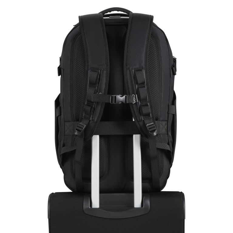 Rucksack Pacepro Laptop Backpack 17.3 Zoll erweiterbar Flash Black, Farbe: schwarz, Marke: American Tourister, EAN: 5400520357434, Abmessungen in cm: 33x53x23.5, Bild 7 von 13