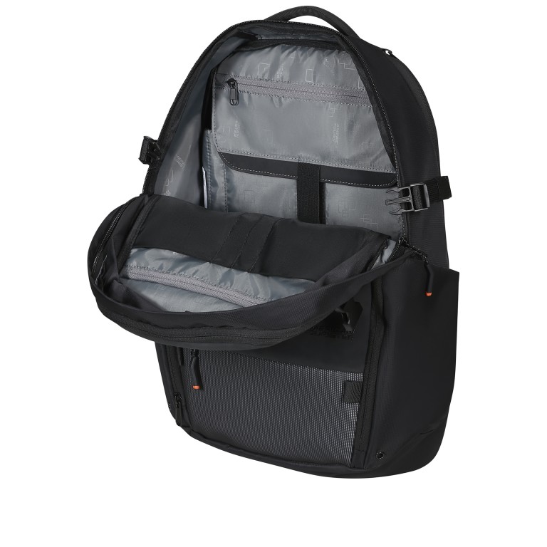 Rucksack Pacepro Laptop Backpack 17.3 Zoll erweiterbar Flash Black, Farbe: schwarz, Marke: American Tourister, EAN: 5400520357434, Abmessungen in cm: 33x53x23.5, Bild 8 von 13