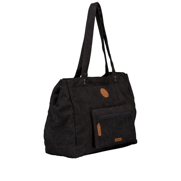 Shopper Tote Bag Large Brighton Schwarz, Farbe: schwarz, Marke: Cabaia, EAN: 3667022025335, Abmessungen in cm: 40x32.5x18, Bild 2 von 6