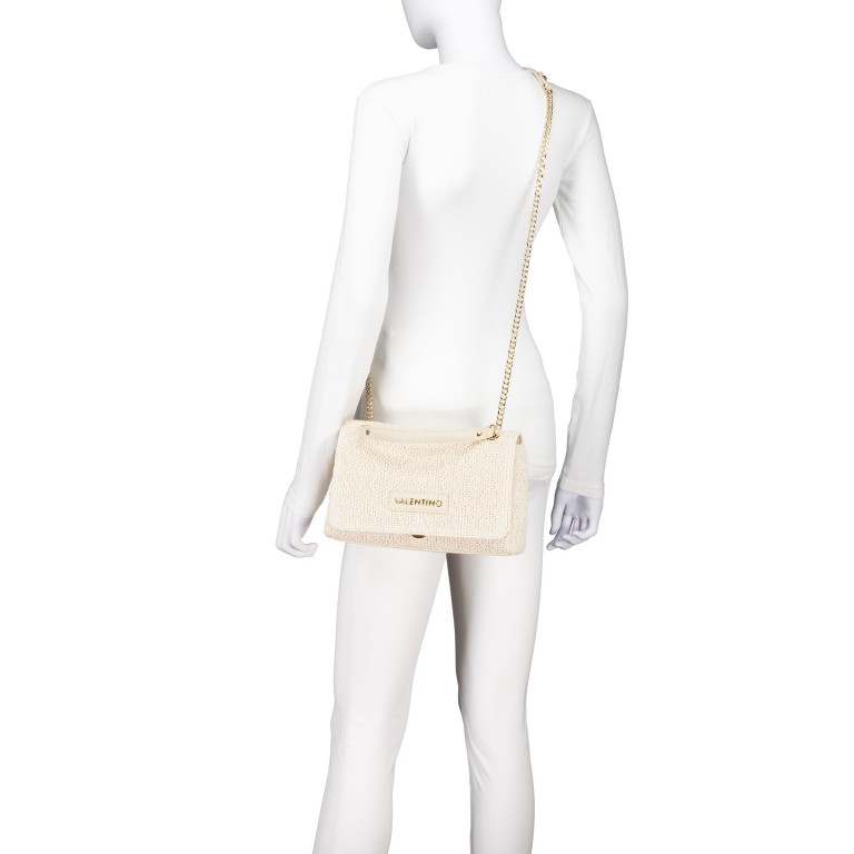 Umhängetasche Ocarina Summer Ecru, Farbe: beige, Marke: Valentino Bags, EAN: 8051941109989, Abmessungen in cm: 26x17.5x9, Bild 6 von 7