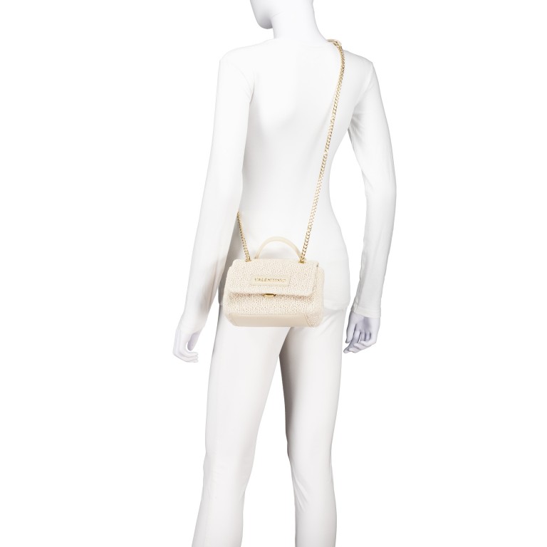 Umhängetasche Ocarina Summer Ecru, Farbe: beige, Marke: Valentino Bags, EAN: 8051941110015, Abmessungen in cm: 19x14x8, Bild 6 von 7
